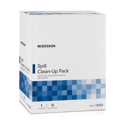 Mckesson Bloodborne Pathogen Spill Clean-Up Pack, 30PK 16553